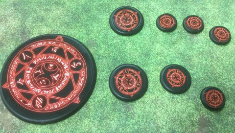 Basing Inserts: DemonHex 40mm color inserts