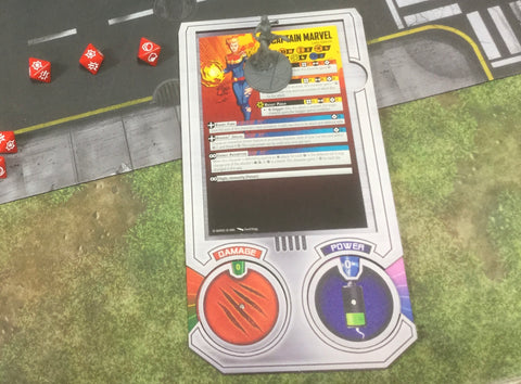 Damage and Power Dashboard for use with Marvel: Crisis Protocol