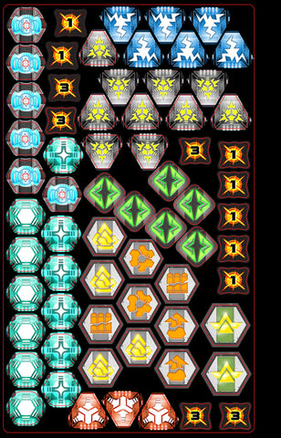 Sci FI Status Effect token set for use with Star Wars: Legion